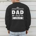 Blessed To Be Called Dad And Lolo Grandpa Men's Sweatshirt Back Print