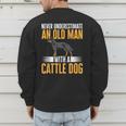 Blue Heeler Dad Australian Cattle Dog Men Men's Sweatshirt Back Print