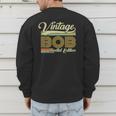 Bob Name Vintage Bob Father's Day Dad Bob Men's Sweatshirt Back Print