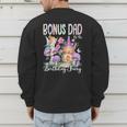 Bonus Dad Of The Birthday Fairy 1St Birthday Girl Party Men's Sweatshirt Back Print