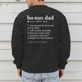 Bonus Dad Dictionary Definition For Your Step Dad Men's Sweatshirt Back Print