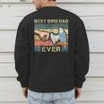 Budgie Dad Bird Lover Father Animal Enthusiast Bird Guy Men's Sweatshirt Back Print