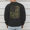 Camo Cat Treat Dealer American Flag US Cat Dad 4th Of July For Men Women Men's Sweatshirt Back Print Camo Cat Treat Dealer American Flag US Cat Dad 4th Of July For Men Women Men's Sweatshirt Back Print