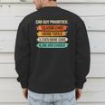 Car Guy Priorities Cars Garage Lover For Men Dad Men's Sweatshirt Back Print