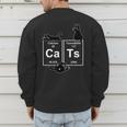 Cat Chemistry Periodic Table Cat Dad Cat Mom Men's Sweatshirt Back Print