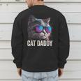 Cat Daddy Shirt Cat Sunglasses Cool Cat Dad Men Father Men's Sweatshirt Back Print