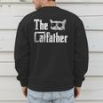 The Catfather Cool Cat Daddy Glasses Men's Sweatshirt Back Print