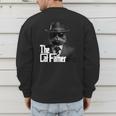 The Catfather Fathersday Best Birthday Cat Dad Men's Sweatshirt Back Print