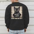 Catnip Made Me Do It Mugshot For Cat Lover Cat Mom Cat Dad Men's Sweatshirt Back Print Catnip Made Me Do It Mugshot For Cat Lover Cat Mom Cat Dad Men's Sweatshirt Back Print