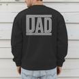 Checkered Racing Birthday Party Matching Family Race Car Dad Men's Sweatshirt Back Print Checkered Racing Birthday Party Matching Family Race Car Dad Men's Sweatshirt Back Print