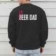 Cheer Dad Beer Dad Cheerleading Father Father's Day Men's Sweatshirt Back Print