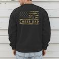 Cheer Dad Camo American Flag Cheerleader Supporter Men's Sweatshirt Back Print Cheer Dad Camo American Flag Cheerleader Supporter Men's Sweatshirt Back Print