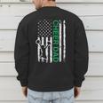 Cheer Dad Flag Green Cheerleading Men's Sweatshirt Back Print Cheer Dad Flag Green Cheerleading Men's Sweatshirt Back Print