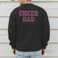 Cheer Dad Pink Cheerleading Men's Sweatshirt Back Print