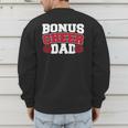 Cheer Stepdad Bonus Cheer Dad Red Men's Sweatshirt Back Print Cheer Stepdad Bonus Cheer Dad Red Men's Sweatshirt Back Print