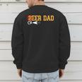 Cheerleader Dad Beer Cheerleading Cheer Dad Men's Sweatshirt Back Print
