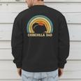 Chinchilla Dad Father's Day Chinchilla Lover Dad Daddy Men's Sweatshirt Back Print