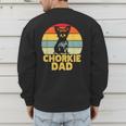 Chorkie Dad Retro Sunset Chihuahua Yorkie Mix Lover Men's Sweatshirt Back Print Chorkie Dad Retro Sunset Chihuahua Yorkie Mix Lover Men's Sweatshirt Back Print