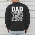 Cool Dad Art For Father Dad Stepfather From Son Daughter Men's Sweatshirt Back Print