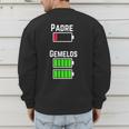 Cufflinks Battery Filled Tired Dad Low Battery Charge Men's Sweatshirt Back Print