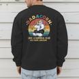 Cute Dadacorn Like A Normal Dad Only More Awesome Daddy Men's Sweatshirt Back Print