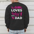 Cute Girls Hunting Dad Daughter Hunting Buddy Hunter Men's Sweatshirt Back Print