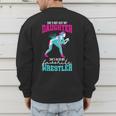Cute Wrestling Daughter Favorite Wrestler Dad Mom Men's Sweatshirt Back Print