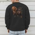 Dachshund Shirt Doxie Mom Dad Love Wiener Dog Puppy Cute Tee Men's Sweatshirt Back Print