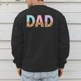Dad Of 1st First Birthday Girl Ice Cream Men's Sweatshirt Back Print
