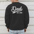 Dad 2026 Father Since 2026 Retro Dad Est 2026 Men's Sweatshirt Back Print