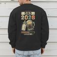 Dad 2026 Loading Baby Shower Going To Be a Dad Gender Reveal Men's Sweatshirt Back Print