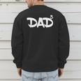 Dad 3 Kids 3rd Pregnancy Announcement Third Baby Tshirt Men's Sweatshirt Back Print
