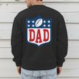 Dad American Football Happy Birthday Family Matching Retro Men's Sweatshirt Back Print