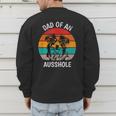 Dad Of An Ausshole Australian Shepherd Aussie Men's Sweatshirt Back Print
