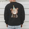 Dad Bear 1st Birthday Beary First Birthday Matching Family Men's Sweatshirt Back Print