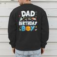 Dad Of The Birthday Boy Astronaut Family Space Planets Men's Sweatshirt Back Print
