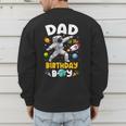 Dad Of The Birthday Boy Astronaut Outer Space Birthday Men's Sweatshirt Back Print