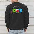 Dad Of The Birthday Boy Birthday Fishing Family Men's Sweatshirt Back Print Dad Of The Birthday Boy Birthday Fishing Family Men's Sweatshirt Back Print