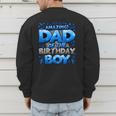 Dad Of The Birthday Boy Matching Family Father Men's Sweatshirt Back Print