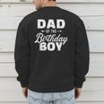 Dad Of The Birthday Boy Matching Family Party Men's Sweatshirt Back Print