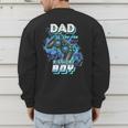 Dad Of The Birthday Boy Matching Video Game Birthday Party Men's Sweatshirt Back Print
