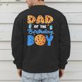 Dad Of The Birthday Boy Milk And Cookies 1 Year Old Men's Sweatshirt Back Print Dad Of The Birthday Boy Milk And Cookies 1 Year Old Men's Sweatshirt Back Print