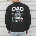 Dad Of The Birthday Boy Police Car Policeman Police Officer Men's Sweatshirt Back Print