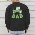 Dad Of The Birthday Boy Tractor Farm Trucks Family Party Men's Sweatshirt Back Print