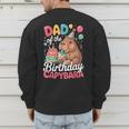 Dad Of The Birthday Capybara Boba Tea Girl Bday Party Family Men's Sweatshirt Back Print