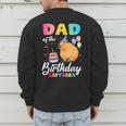Dad Of The Birthday Capybara Girl Bday Party Family Men's Sweatshirt Back Print