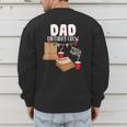 Dad Birthday Crew Pizza Theme Birthday Pizza Lover Party Men's Sweatshirt Back Print