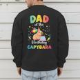Dad Of The Birthday Girl Capybara Bday Party Family Men's Sweatshirt Back Print