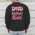 Dad Of The Birthday Girl Family Pink Coquette Bow Men's Sweatshirt Back Print