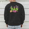 Dad Of The Birthday Girl Witch Family Party Decorations Men's Sweatshirt Back Print